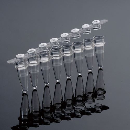 0.2ml PP 8-Strip PCR Tubes For Lab
