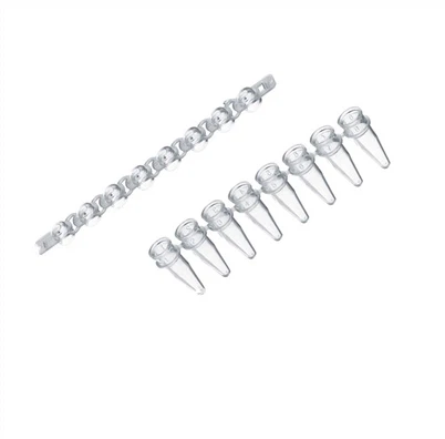 Tubes en plastique Pcr Tubes Pcr 8 bandes consommables de laboratoire 0,2 ml