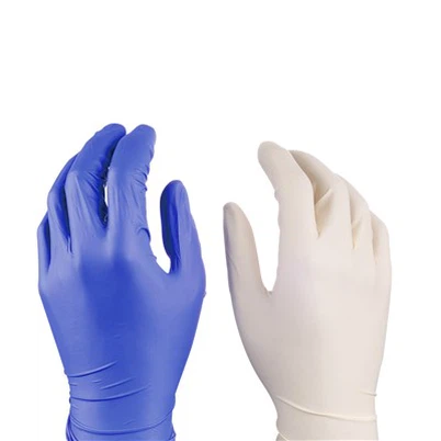 Gants en latex jetables pour une utilisation en laboratoire