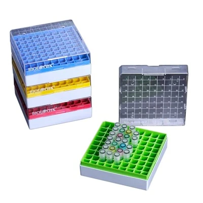 Boîtes de congélation PC 5x5 (25-puits), 9x9 (81-puits), ou 10x10 (100-puits)