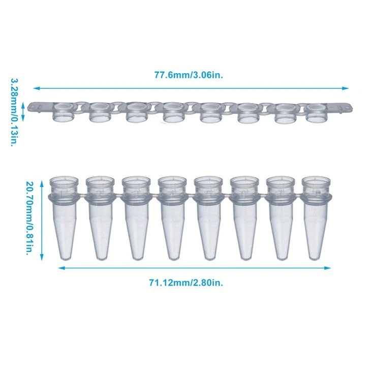 China 0.1/0.2ml 8-strip Pcr Tube Suppliers